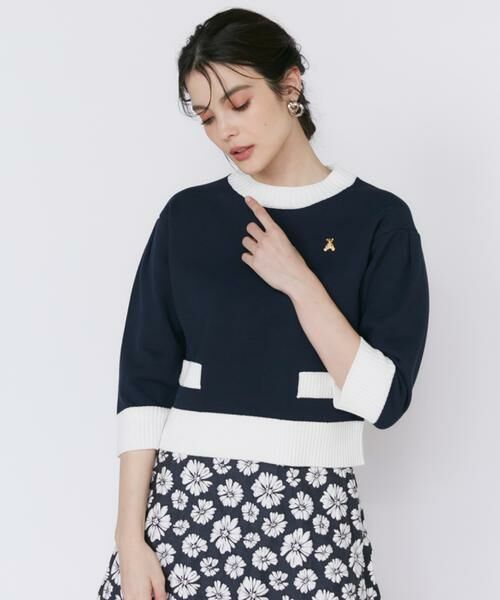 Maglie le cassetto / マーリエ ル カセット ニット・セーター | 《大きいサイズ》コンパクトクルーネックプルオーバー | 詳細1