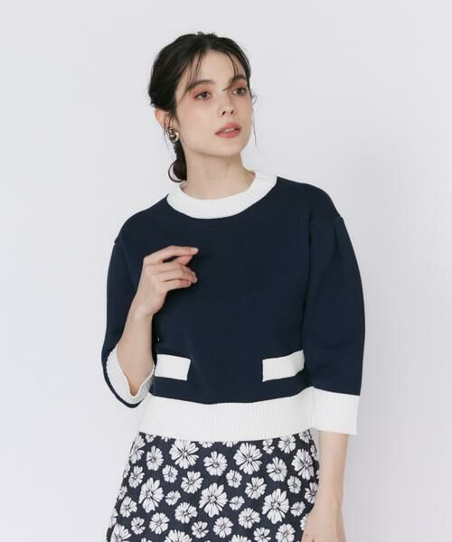 Maglie le cassetto / マーリエ ル カセット ニット・セーター | 《大きいサイズ》コンパクトクルーネックプルオーバー | 詳細13