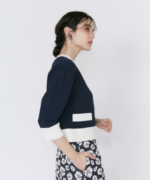 Maglie le cassetto / マーリエ ル カセット ニット・セーター | 《大きいサイズ》コンパクトクルーネックプルオーバー | 詳細14