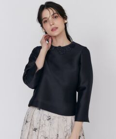 Maglie le cassetto / マーリエ ル カセット シャツ・ブラウス | 《プラスサイズ》フラワーモチーフブラウス