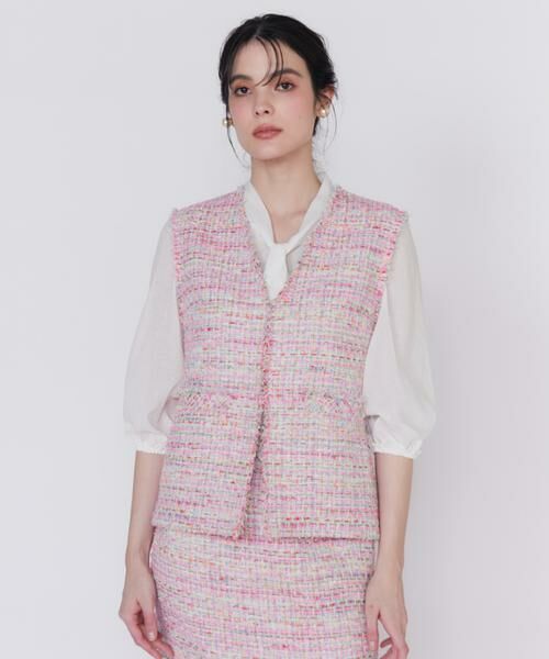 Maglie le cassetto / マーリエ ル カセット その他アウター | 《M Maglie le cassetto》ツイードジレ | 詳細8