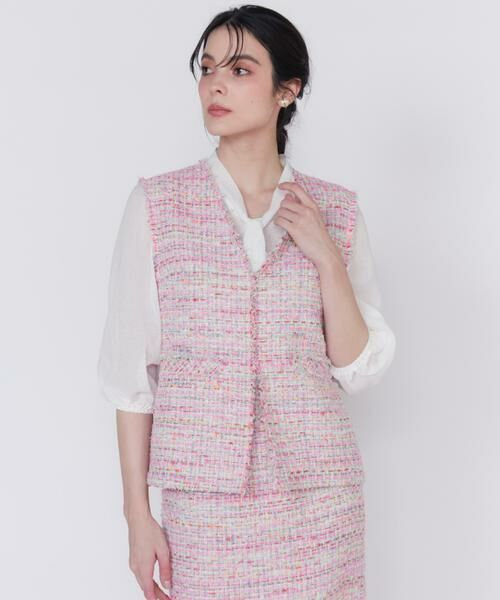 Maglie le cassetto / マーリエ ル カセット その他アウター | 《M Maglie le cassetto》ツイードジレ | 詳細9