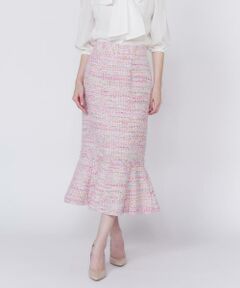 Maglie le cassetto / マーリエ ル カセット ミニ・ひざ丈スカート | 《M Maglie le cassetto》ツイードマーメイドスカート