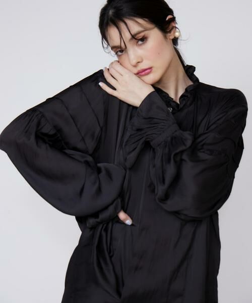 Maglie le cassetto/マーリエ ル カセット 《M Maglie le cassetto》ユニセックスブラウス ブラック 11 Maglie le cassetto/マーリエ ル カセット 《M Maglie le cassetto》ユニセックスブラウス ブラック 11