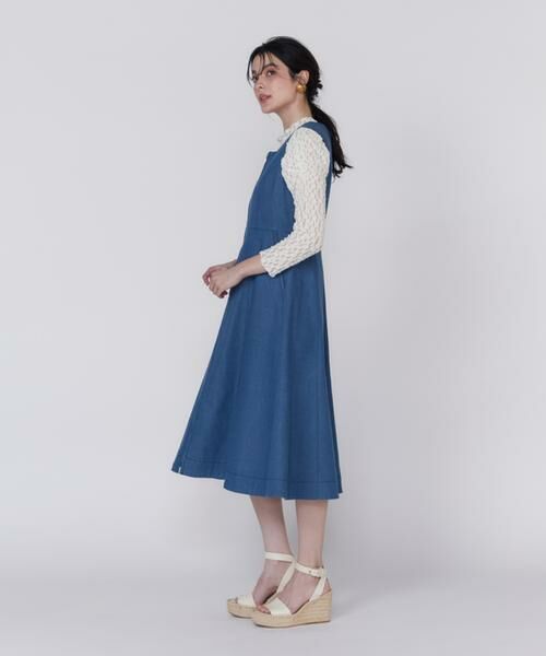 Maglie le cassetto / マーリエ ル カセット ミニ丈・ひざ丈ワンピース | 《大きいサイズ》デニムワンピース | 詳細4