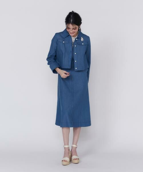 Maglie le cassetto / マーリエ ル カセット ミニ丈・ひざ丈ワンピース | 《大きいサイズ》デニムワンピース | 詳細7