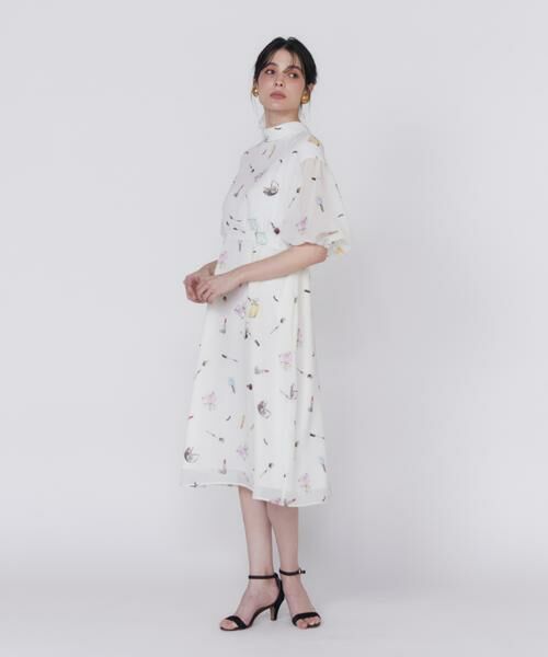 Maglie le cassetto / マーリエ ル カセット ミニ丈・ひざ丈ワンピース | コスメプリントワンピース《Viscotecs》 | 詳細3