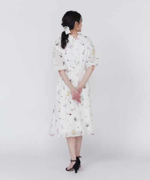 Maglie le cassetto / マーリエ ル カセット ミニ丈・ひざ丈ワンピース | コスメプリントワンピース《Viscotecs》 | 詳細5