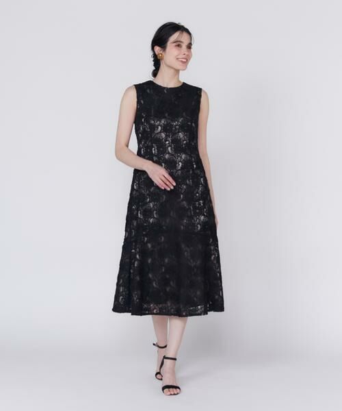 Maglie le cassetto / マーリエ ル カセット ミニ丈・ひざ丈ワンピース | 3D刺繍レースワンピース《Maglie White》 | 詳細11