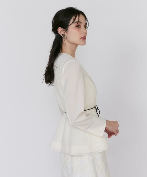 Maglie le cassetto / マーリエ ル カセット ノーカラージャケット | シアーラインノーカラージャケット | 詳細13