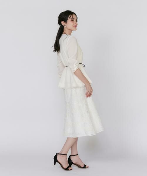 Maglie le cassetto / マーリエ ル カセット ノーカラージャケット | シアーラインノーカラージャケット | 詳細4