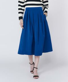 Maglie le cassetto / マーリエ ル カセット ミニ・ひざ丈スカート | 《大きいサイズ》タックボリュームスカート