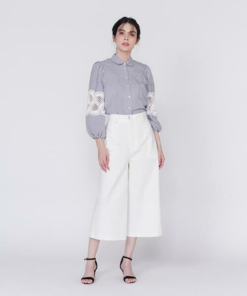 Maglie le cassetto / マーリエ ル カセット シャツ・ブラウス | 《大きいサイズ》レースドッキングブラウス | 詳細2