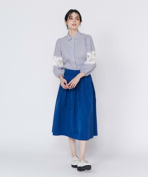 Maglie le cassetto / マーリエ ル カセット シャツ・ブラウス | 《大きいサイズ》レースドッキングブラウス | 詳細6