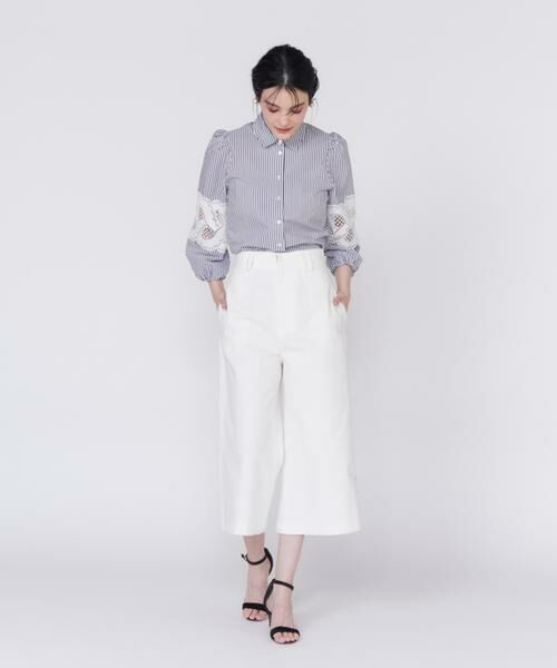 Maglie le cassetto / マーリエ ル カセット シャツ・ブラウス | 《プラスサイズ》レースドッキングブラウス | 詳細3