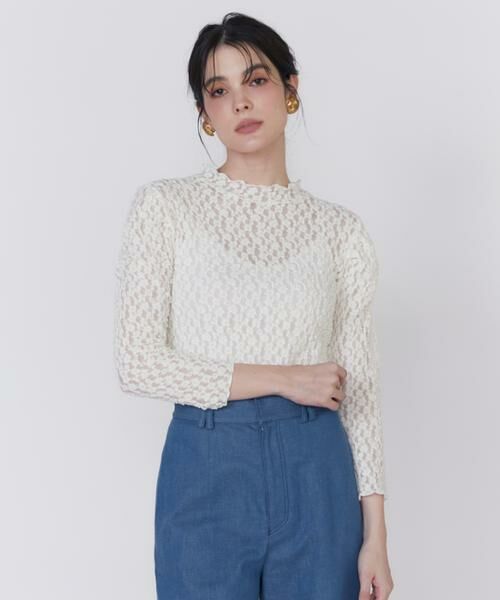 Maglie le cassetto / マーリエ ル カセット Tシャツ | シュリンクレースカットソー | 詳細1