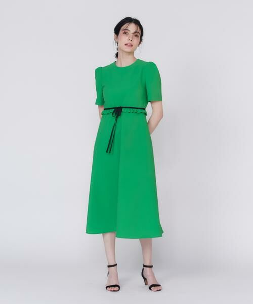 Maglie le cassetto / マーリエ ル カセット ミニ丈・ひざ丈ワンピース | 《大きいサイズ》ウエストフリルワンピース | 詳細8