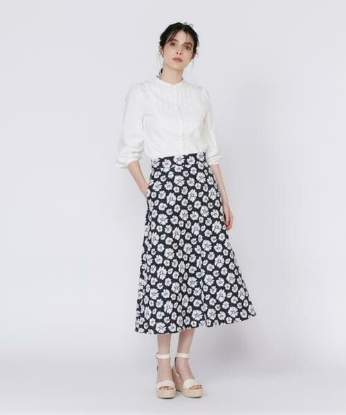 Maglie le cassetto / マーリエ ル カセット シャツ・ブラウス | 《プラスサイズ》エンブロイダリードッキングブラウス | 詳細2