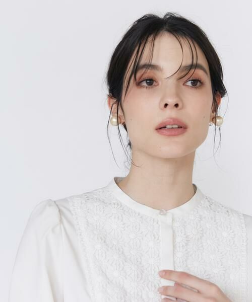 Maglie le cassetto / マーリエ ル カセット シャツ・ブラウス | 《プラスサイズ》エンブロイダリードッキングブラウス | 詳細7