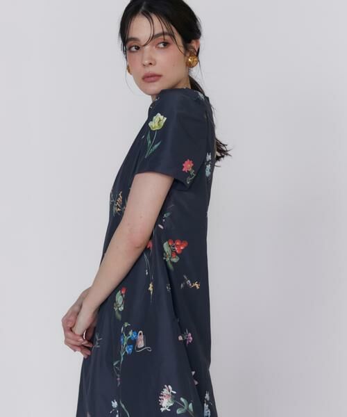 Maglie le cassetto / マーリエ ル カセット ミニ丈・ひざ丈ワンピース | 《大きいサイズ》ボタニカルワンピース | 詳細10