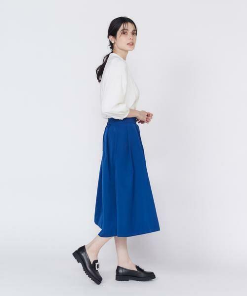 Maglie le cassetto / マーリエ ル カセット ミニ・ひざ丈スカート | 《プラスサイズ》タックボリュームスカート | 詳細10