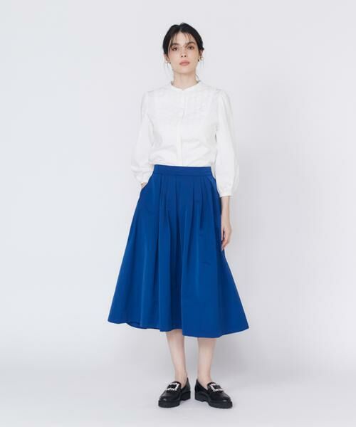 Maglie le cassetto / マーリエ ル カセット ミニ・ひざ丈スカート | 《プラスサイズ》タックボリュームスカート | 詳細9