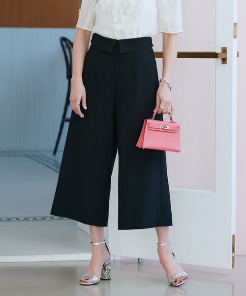 Maglie le cassetto / マーリエ ル カセット その他パンツ | 《M Maglie le cassetto×冨張愛》ハイウエストリバースガウチョパンツ(ブラック)