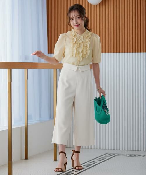 Maglie le cassetto / マーリエ ル カセット その他パンツ | 《大きいサイズ》ハイウエストリバースガウチョパンツ《M Maglie le cassetto×冨張愛》 | 詳細6