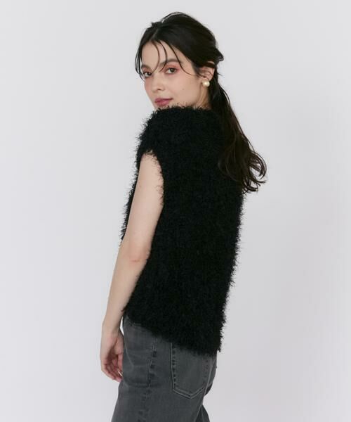 Maglie le cassetto / マーリエ ル カセット ベスト | シャギーチュールプルオーバー | 詳細1