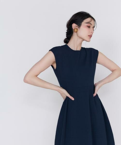 Maglie le cassetto / マーリエ ル カセット ミニ丈・ひざ丈ワンピース | 《大きいサイズ》シアーラインニットワンピース《M Maglie le cassetto》 | 詳細14