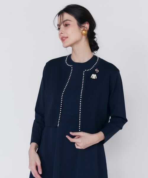 Maglie le cassetto / マーリエ ル カセット ニット・セーター | 《M Maglie le cassetto》パールカーディガン | 詳細1