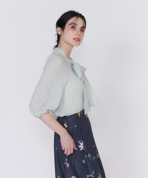 Maglie le cassetto / マーリエ ル カセット シャツ・ブラウス | シアーボウタイブラウス | 詳細11
