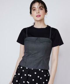 Maglie le cassetto / マーリエ ル カセット シャツ・ブラウス | ラメデニムビスチェ