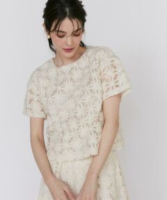 Maglie le cassetto / マーリエ ル カセット シャツ・ブラウス | 《大きいサイズ》3Dフラワーチュール2WAYプルオーバー