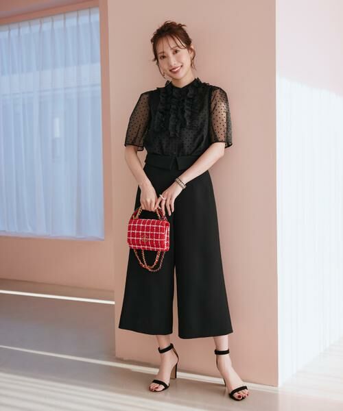 Maglie le cassetto / マーリエ ル カセット シャツ・ブラウス | 《M Maglie le cassetto×冨張愛》“フリリッシュ” ドットシアーブラウス | 詳細2