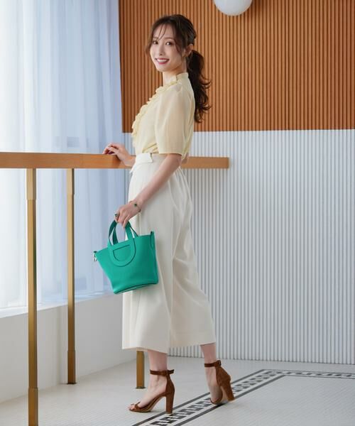 Maglie le cassetto / マーリエ ル カセット シャツ・ブラウス | 《大きいサイズ》“フリリッシュ” シアーブラウス《M Maglie le cassetto×冨張愛》 | 詳細4