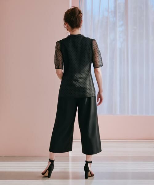 Maglie le cassetto / マーリエ ル カセット シャツ・ブラウス | 《大きいサイズ》“フリリッシュ” ドットシアーブラウス《M Maglie le cassetto×冨張愛》 | 詳細4