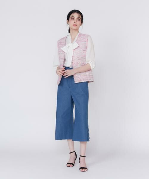 Maglie le cassetto / マーリエ ル カセット シャツ・ブラウス | 《大きいサイズ》シアーボウタイブラウス | 詳細6