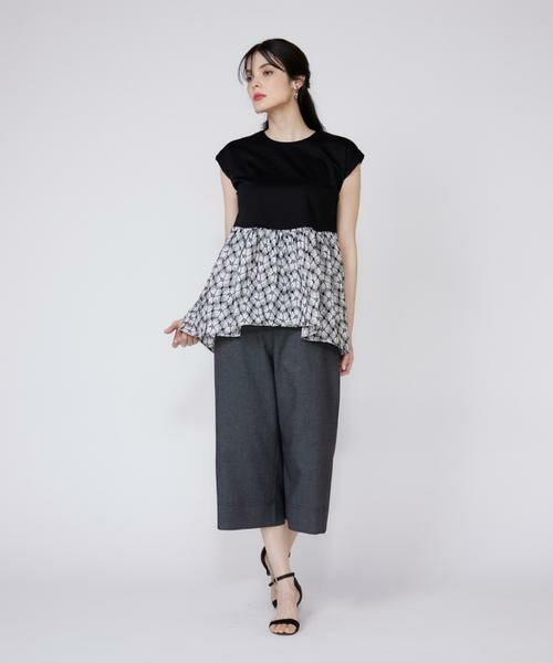 Maglie le cassetto / マーリエ ル カセット Tシャツ | 《大きいサイズ》刺繍レースドッキングカットソー | 詳細3