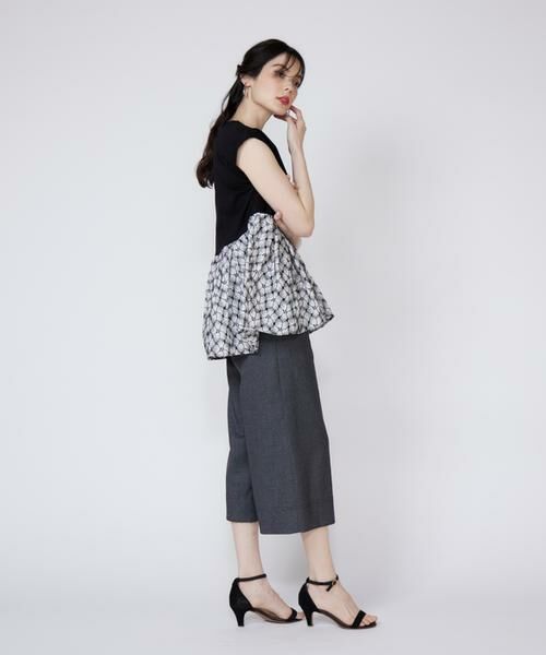 Maglie le cassetto / マーリエ ル カセット Tシャツ | 《大きいサイズ》刺繍レースドッキングカットソー | 詳細4