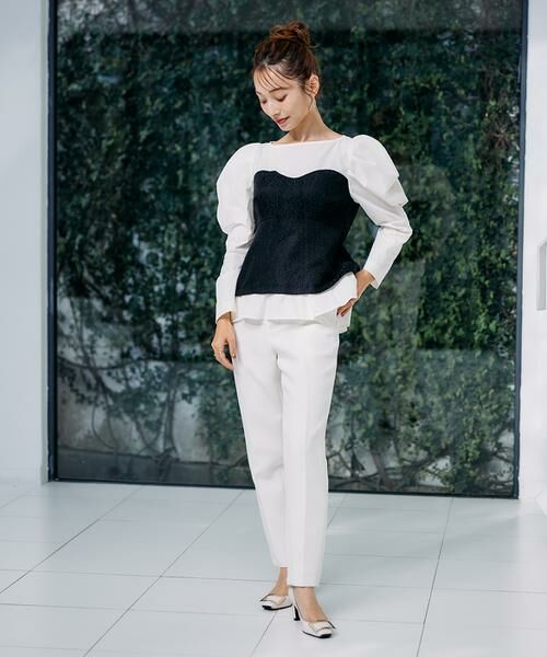 Maglie le cassetto / マーリエ ル カセット スラックス・ドレスパンツ | 《M Maglie le cassetto×吉田理紗》美脚ストレートパンツ | 詳細10