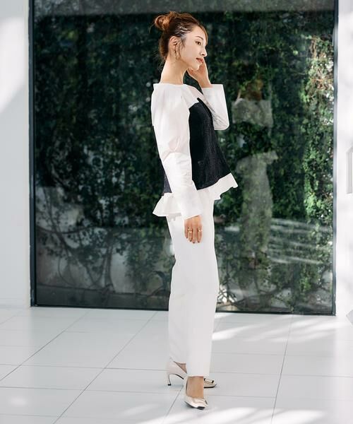 Maglie le cassetto / マーリエ ル カセット スラックス・ドレスパンツ | 《M Maglie le cassetto×吉田理紗》美脚ストレートパンツ | 詳細11