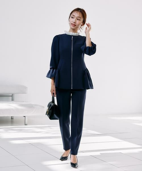 Maglie le cassetto / マーリエ ル カセット スラックス・ドレスパンツ | 《M Maglie le cassetto×吉田理紗》美脚ストレートパンツ | 詳細2