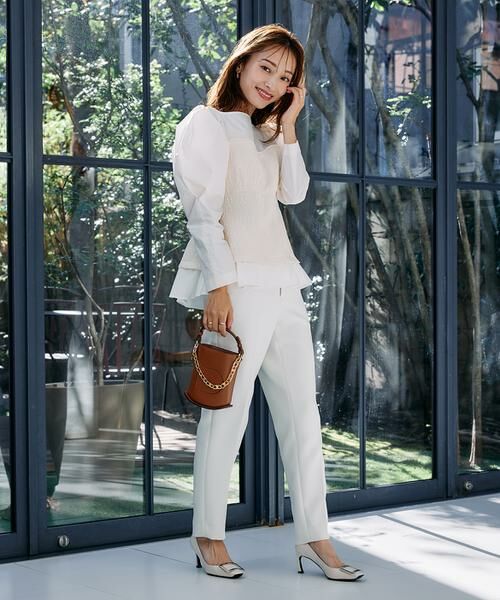 Maglie le cassetto / マーリエ ル カセット スラックス・ドレスパンツ | 《M Maglie le cassetto×吉田理紗》美脚ストレートパンツ | 詳細5