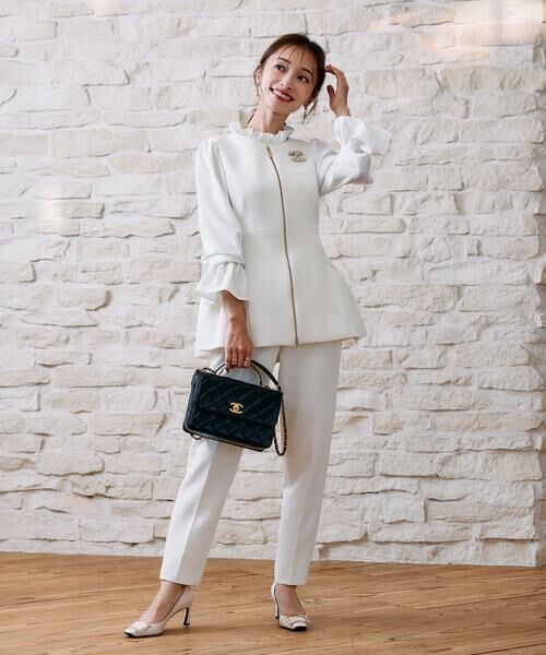 Maglie le cassetto / マーリエ ル カセット スラックス・ドレスパンツ | 《M Maglie le cassetto×吉田理紗》美脚ストレートパンツ | 詳細6