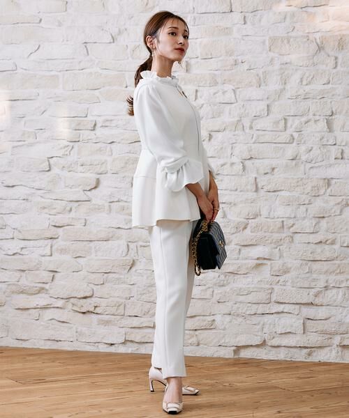 Maglie le cassetto / マーリエ ル カセット スラックス・ドレスパンツ | 《M Maglie le cassetto×吉田理紗》美脚ストレートパンツ | 詳細7