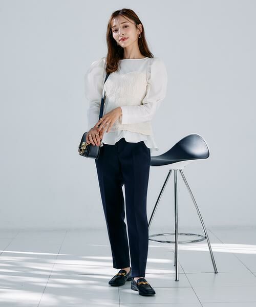 Maglie le cassetto / マーリエ ル カセット スラックス・ドレスパンツ | 《M Maglie le cassetto×吉田理紗》美脚ストレートパンツ | 詳細8