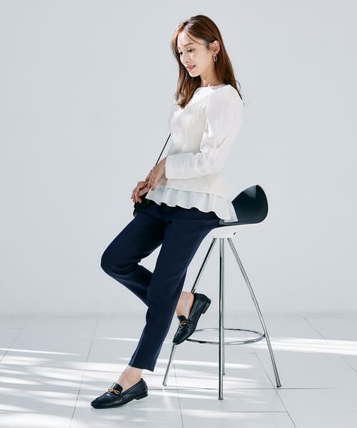 Maglie le cassetto / マーリエ ル カセット スラックス・ドレスパンツ | 《M Maglie le cassetto×吉田理紗》美脚ストレートパンツ | 詳細9