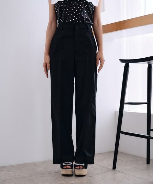 Maglie le cassetto / マーリエ ル カセット スラックス・ドレスパンツ | 《M Maglie le cassetto×吉田理紗》快適セミワイドパンツ | 詳細10
