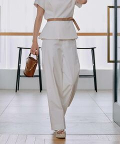 Maglie le cassetto / マーリエ ル カセット スラックス・ドレスパンツ | 《M Maglie le cassetto×吉田理紗》快適セミワイドパンツ